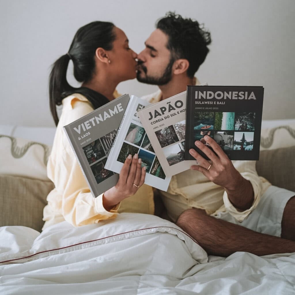 Álbuns de Fotos personalizados céu azul