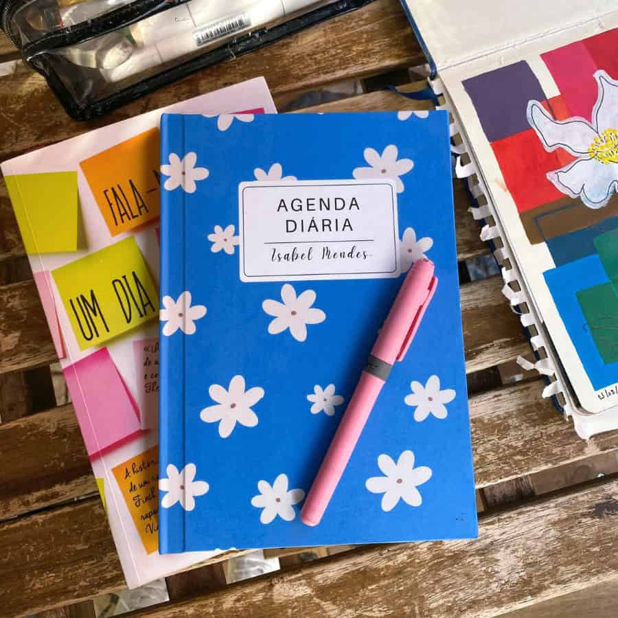 agendas personalizadas céu azul