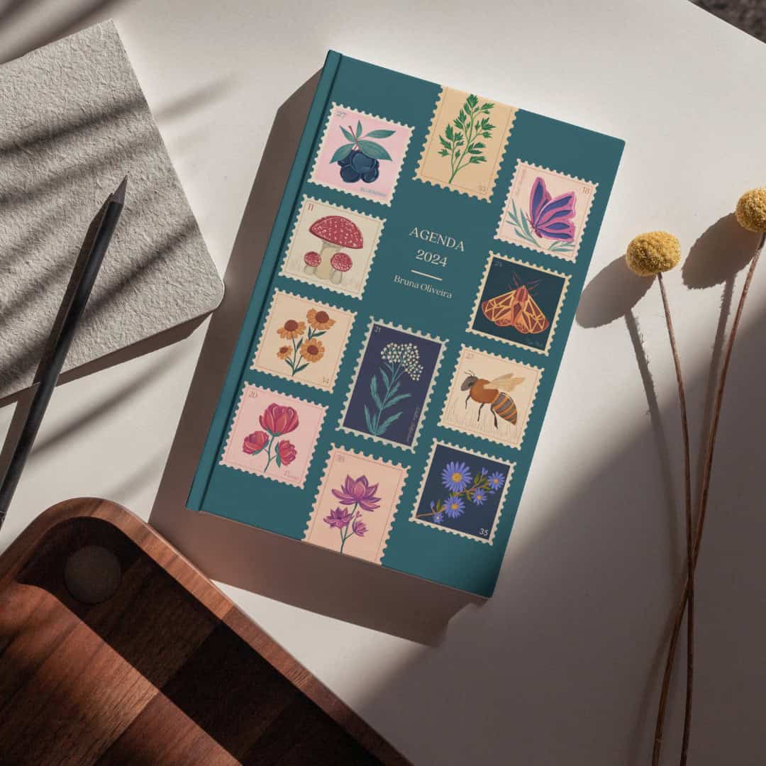 agendas personalizadas céu azul