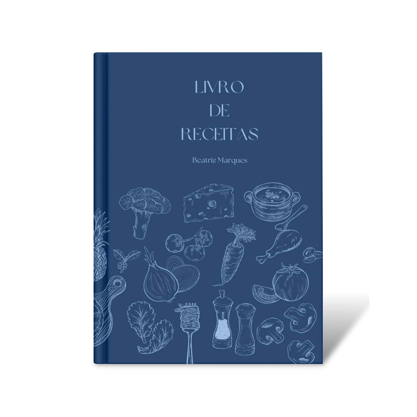 livro de receitas personalizado