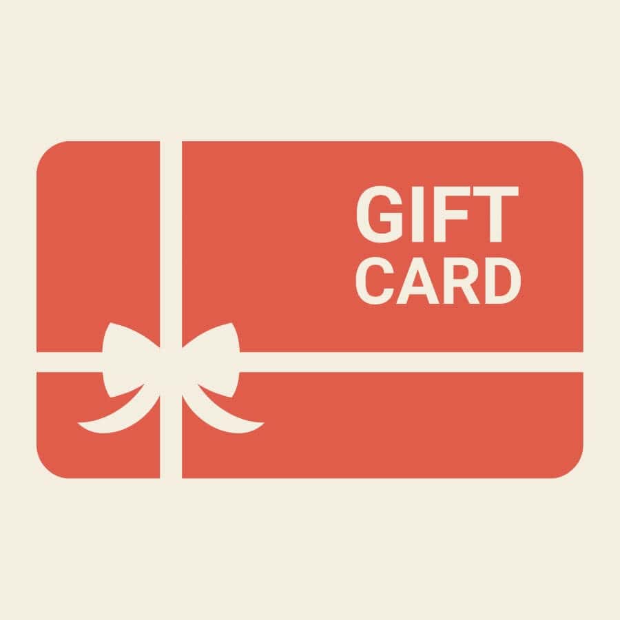 Mockup Cartão presente gift card céu azul